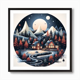 Winter Landscape 14 Art Print