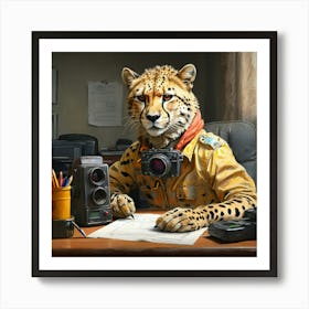 Cheetah Photographer Art Print