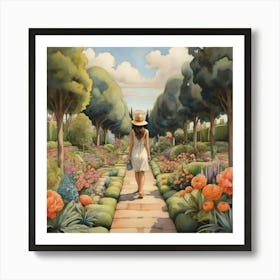 Garden Path art print Art Print