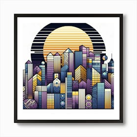 City Skyline Art Print