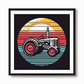 Vintage Tractor Art Print