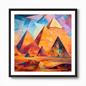 Pyramids Of Giza 4 Art Print