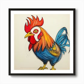 Rooster 17 Art Print