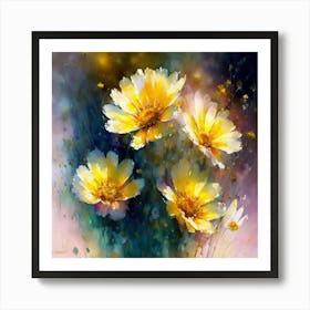 Yellow Cosmos Art Print