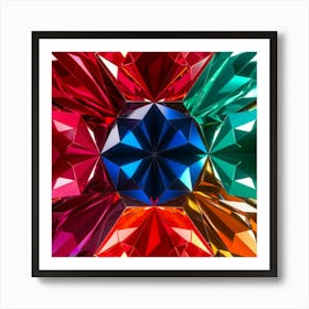 Colorful Diamonds 2 Art Print