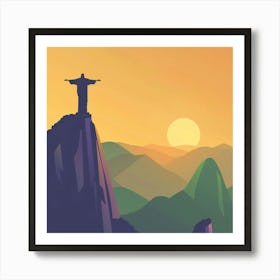 Sunset In Rio 3 Art Print