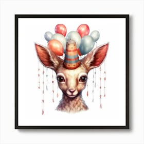 Birthday Deer Affiche