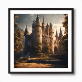 Castle In The Woods 9 Art Print