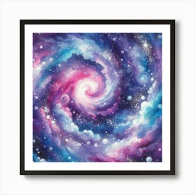 Galaxy Painting Art Print