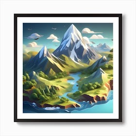 3d Illustration Art Print