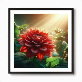 Dahlia Flower Art Print