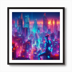 Futuristic City 21 Affiche