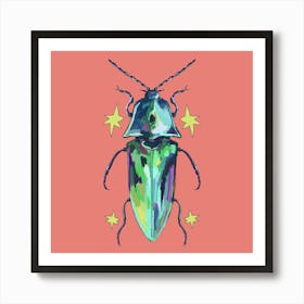Colorful Beetle Art Print