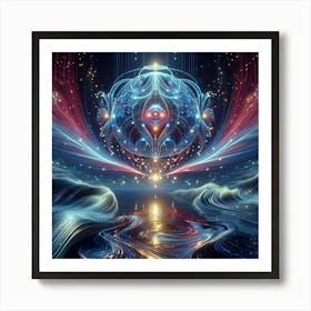 Harnessing Cosmic Energy: A Guide to Spiritual Awakening Art Print