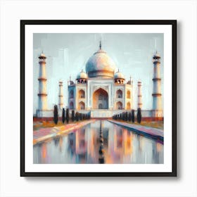 Taj Mahal in India - Painting Art Print