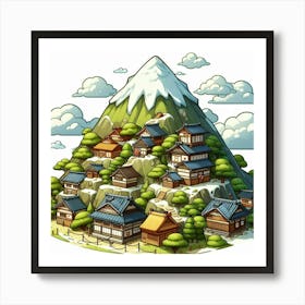 Japanese Village Art Print