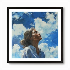 'Blue Sky' Art Print