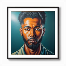 Enchanting Realism, Paint a captivating portrait of man 1, that showcases the subject's unique personality and charm. Generated with AI, Art Style_V4 Creative, Negative Promt: no unpopular themes or styles, CFG Scale_13.5, Step Scale_50. Art Print