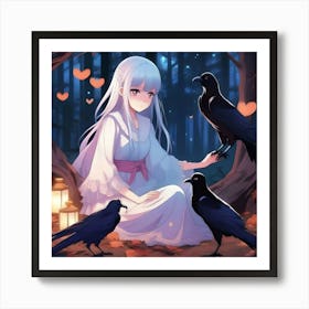 Anime Murder of Crows Art Print