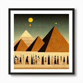 Egyptian Pyramids 2 Art Print