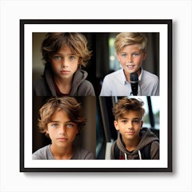 Portrait Of Boys Art Print