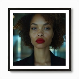 Portrait Of A Young African American Woman Art Print