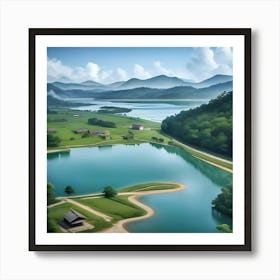 Landscape Painting Art Print