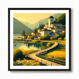 Landscape Painting 126 Art Print