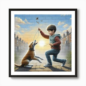 Dog'S Play Art Print