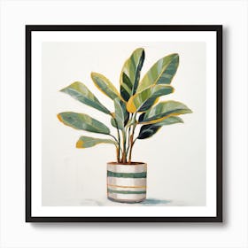 Banana Plant Art Print