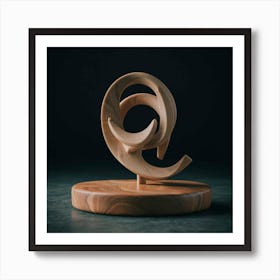 Wood Sculpture Art Print