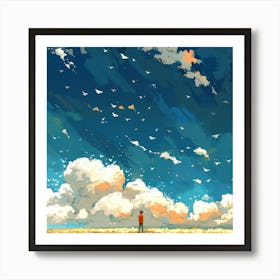 Infinite Skies V Art Print