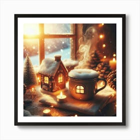 Christmas House Art Print