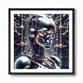 Cyborg Woman 19 Art Print