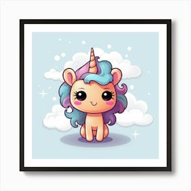 Cute Unicorn 203 Art Print