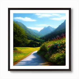 Road In The Mountains 2 Art Print