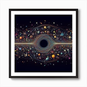 if the universe was one-dimensional 1 Art Print