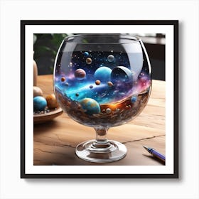 Planets In A Glass 1 Art Print