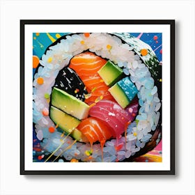 Sushi Art 6 Art Print