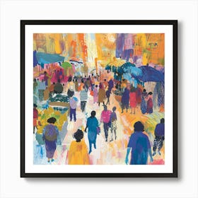 Market Stalls Art Print