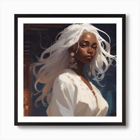 White Haired Woman 2 Art Print