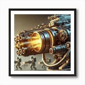 Solar Cannons Converted Art Print