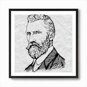 Portrait Of Vincent Van Gogh 2 Art Print