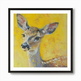 Fawn painting 2 Art Print