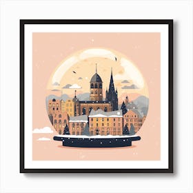 Cologne France 3 Snowglobe Art Print