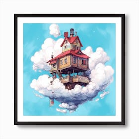 House In The Clouds Art Print