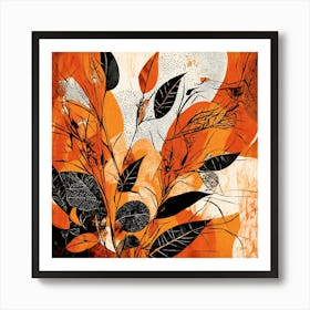 BOTANIC BOHO ART 1 Art Print