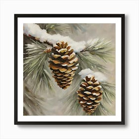 Pine Cones Art Print