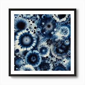 Indigo Infusion deep 4 Art Print