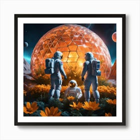 Aliens In Space Art Print